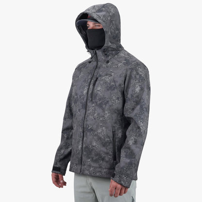 AFTCO Reaper Tactical Zip Up Camo Softshell Jacket Chr Acid Camo