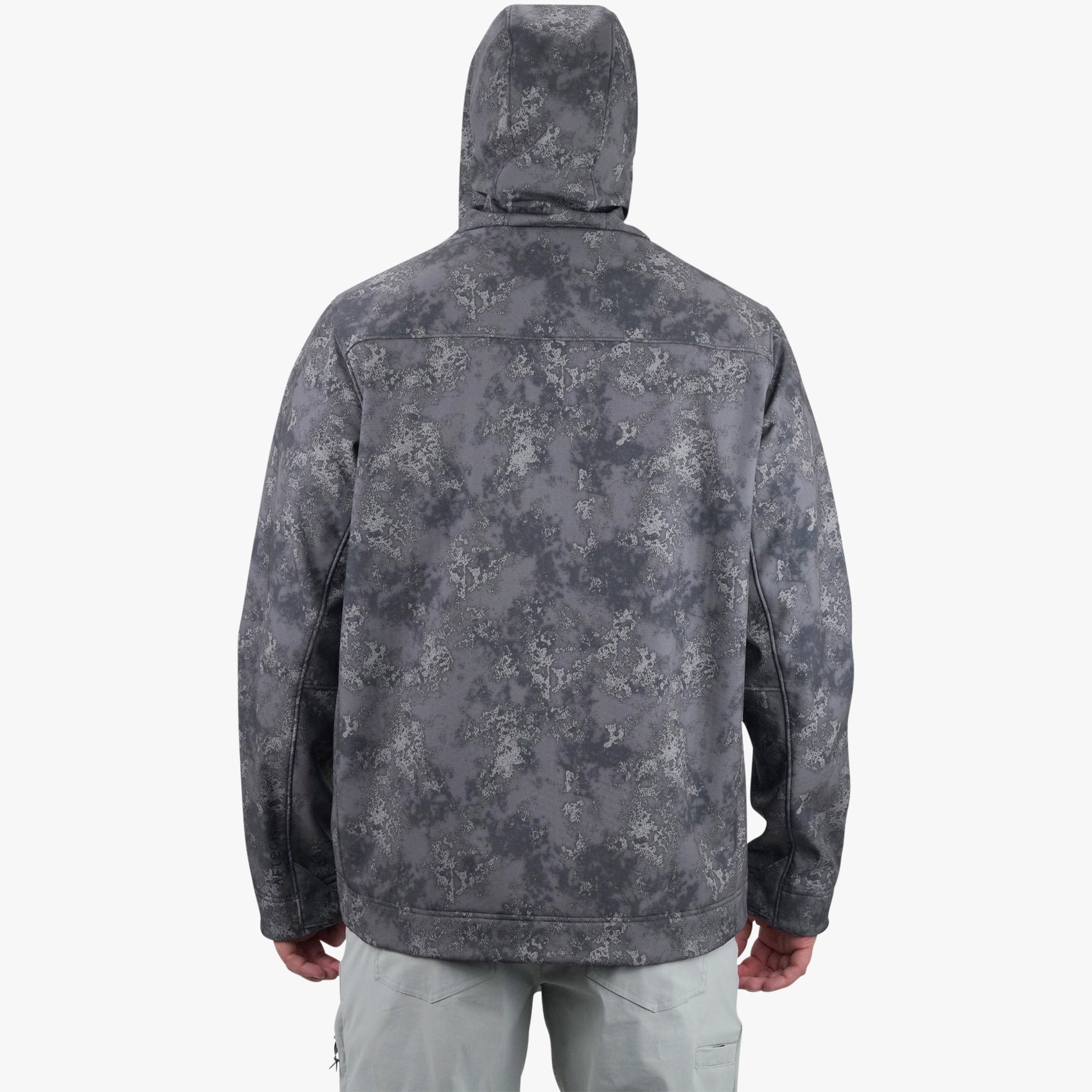AFTCO Reaper Tactical Zip Up Camo Softshell Jacket Chr Acid Camo