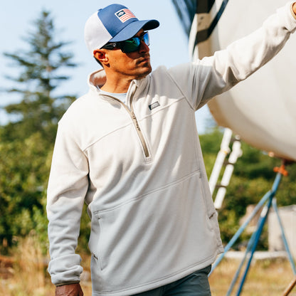 AFTCO Sentinel ¼ Zip Pullover Bering Sea Heather