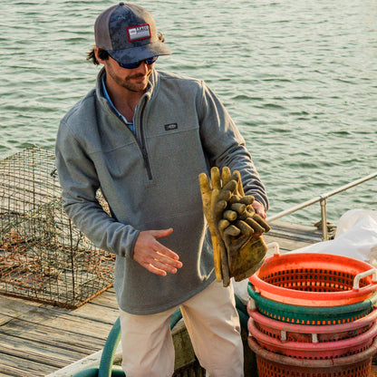 AFTCO Sentinel ¼ Zip Pullover Bering Sea Heather