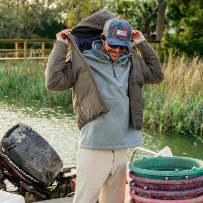 AFTCO Sentinel ¼ Zip Pullover Bering Sea Heather