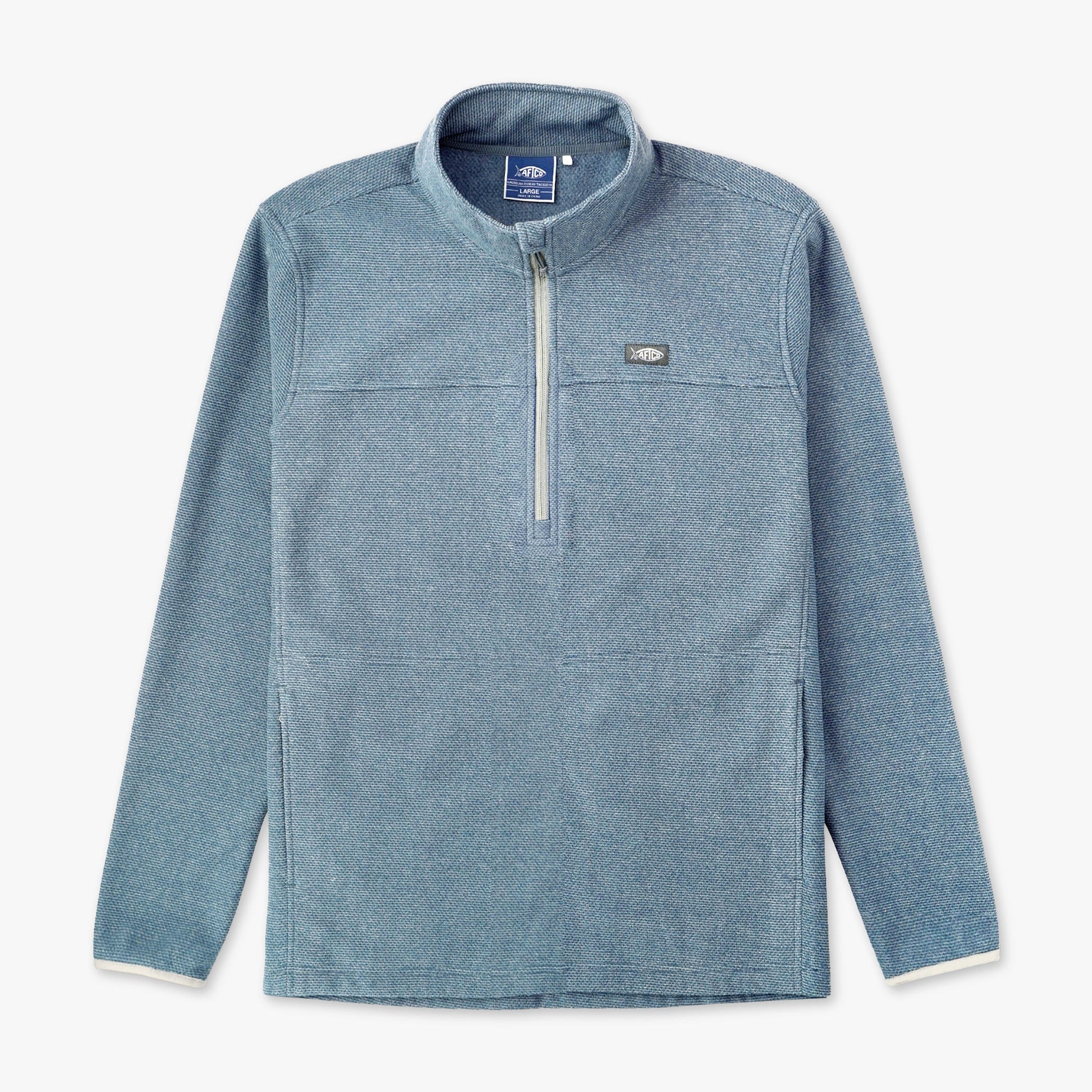 AFTCO Sentinel ¼ Zip Pullover Bering Sea Heather