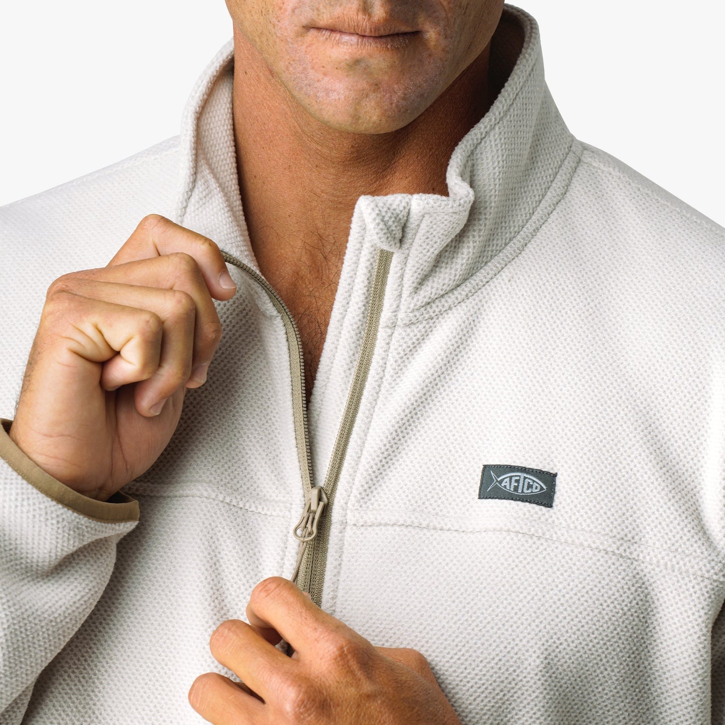 AFTCO Sentinel ¼ Zip Pullover Bering Sea Heather