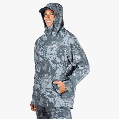 AFTCO Crossing Printed Camo Fishing Jacket Steel Storm Camo
