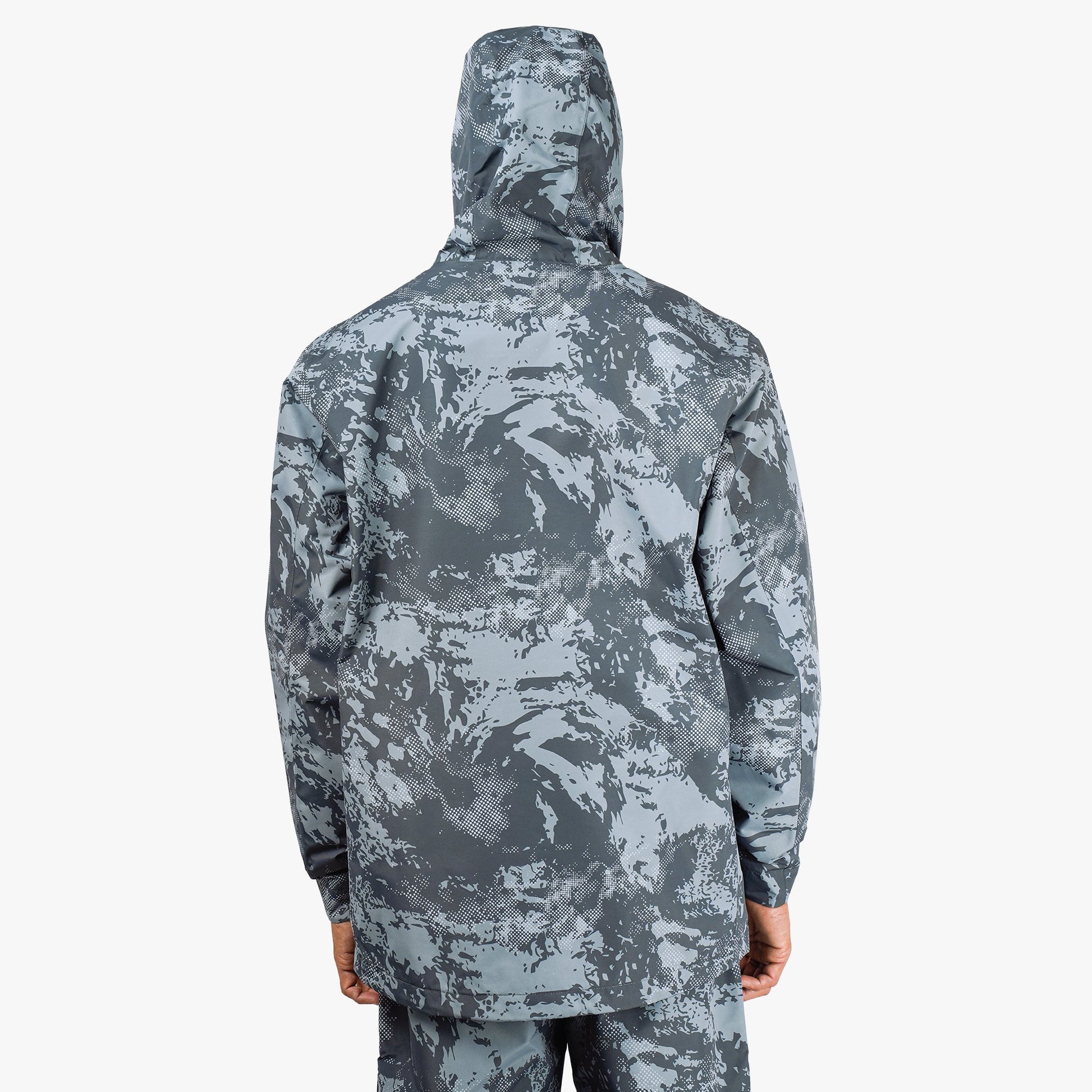AFTCO Crossing Printed Camo Fishing Jacket Steel Storm Camo