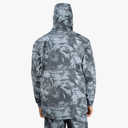 AFTCO Crossing Printed Camo Fishing Jacket Steel Storm Camo
