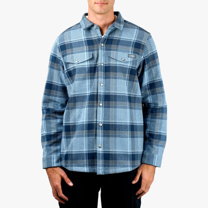 AFTCO Stout Button Up Flannel Shacket Sable