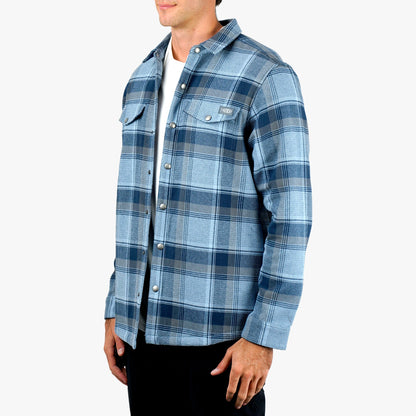 AFTCO Stout Button Up Flannel Shacket Sable