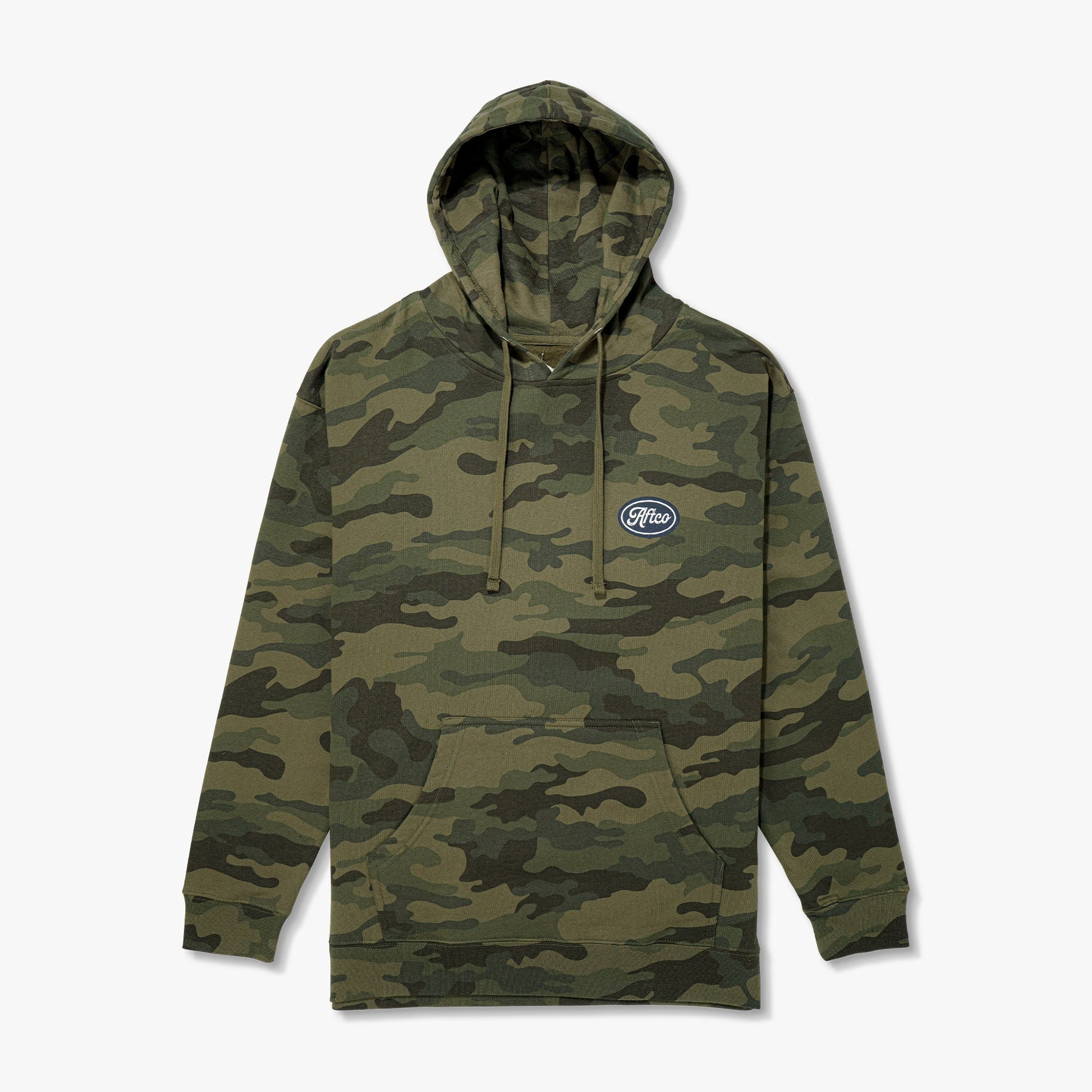 AFTCO Powerboat Mens Pullover Hoodie Forest Camo
