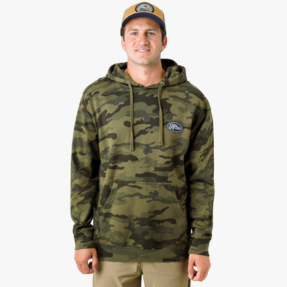 AFTCO Powerboat Mens Pullover Hoodie Forest Camo