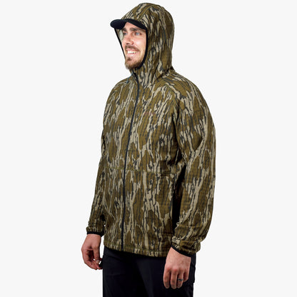 AFTCO ArmourLoft Mossy Oak Full Zip Fishing Hoodie OG Bottomland