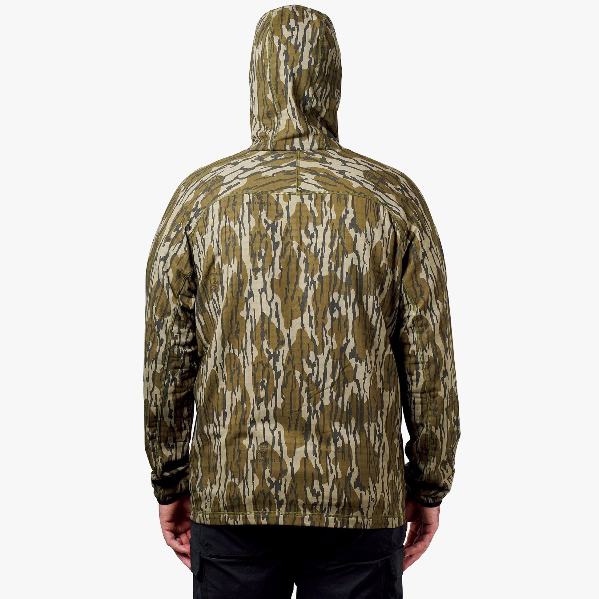 AFTCO ArmourLoft Mossy Oak Full Zip Fishing Hoodie OG Bottomland