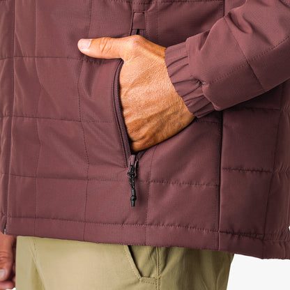 AFTCO Crosswind Insulated Fishing Puffer Jacket Sable
