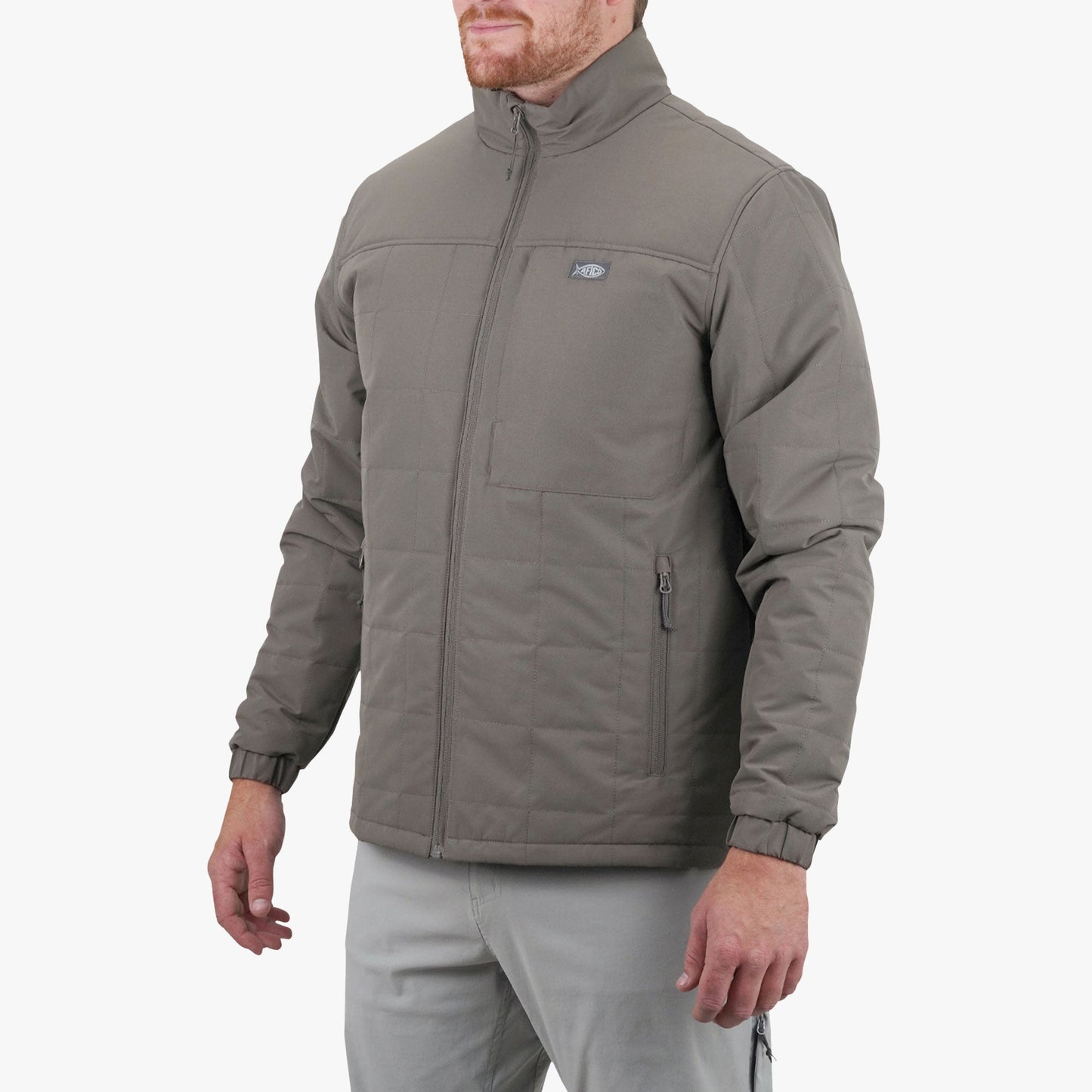 AFTCO Crosswind Insulated Fishing Puffer Jacket Sable