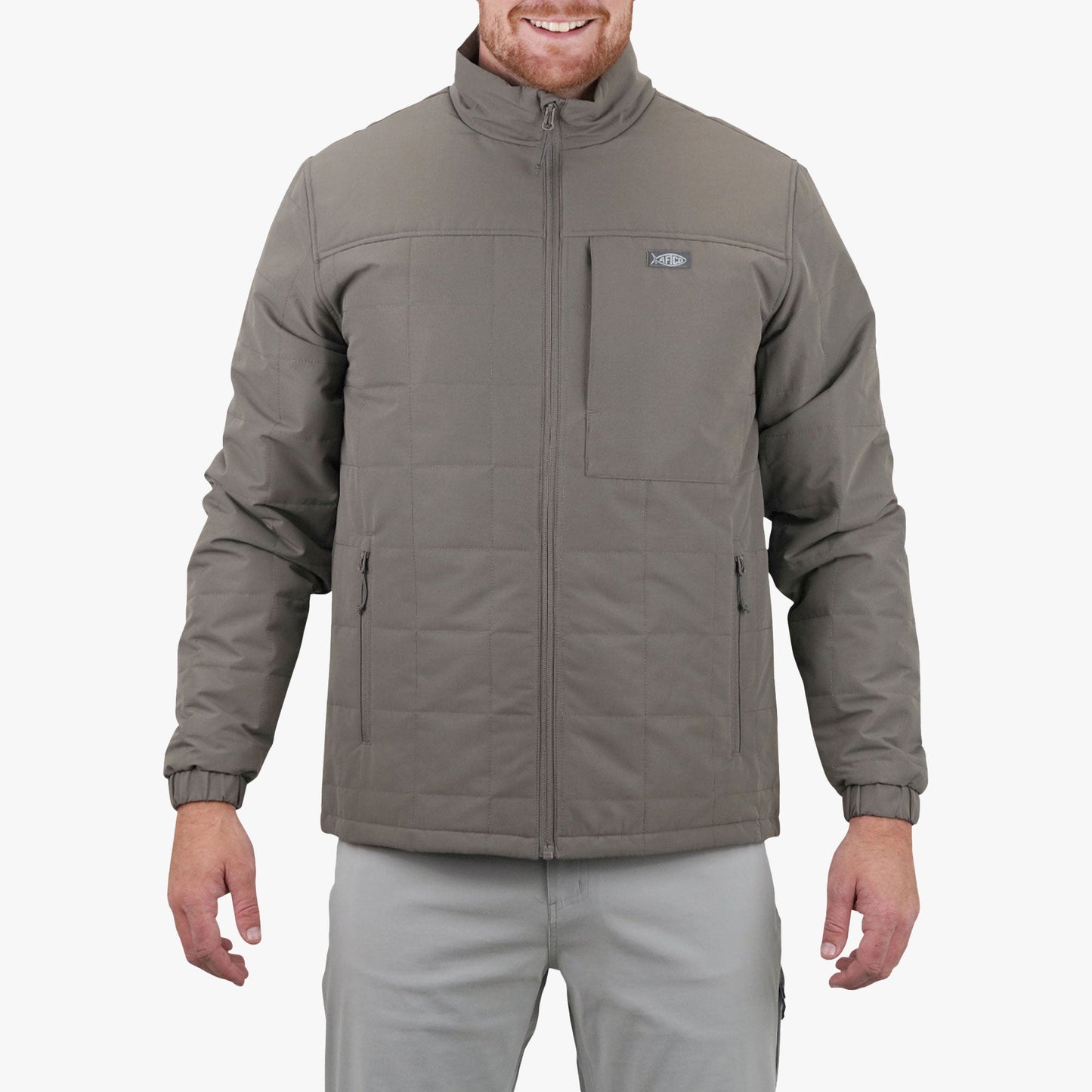 AFTCO Crosswind Insulated Fishing Puffer Jacket Sable