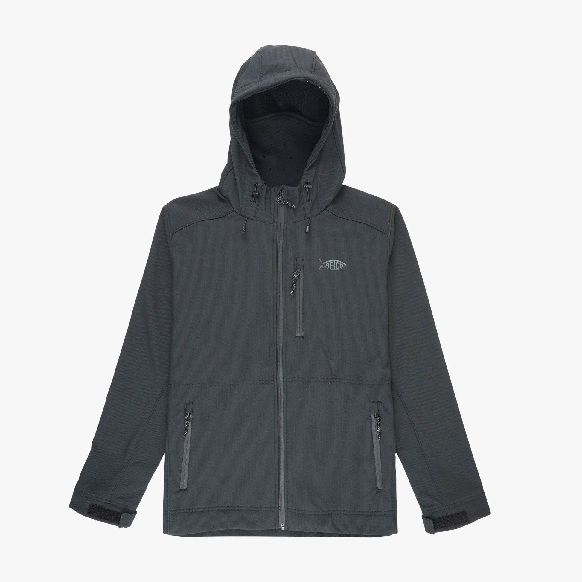 AFTCO Big Guy Reaper Windproof Jacket Black