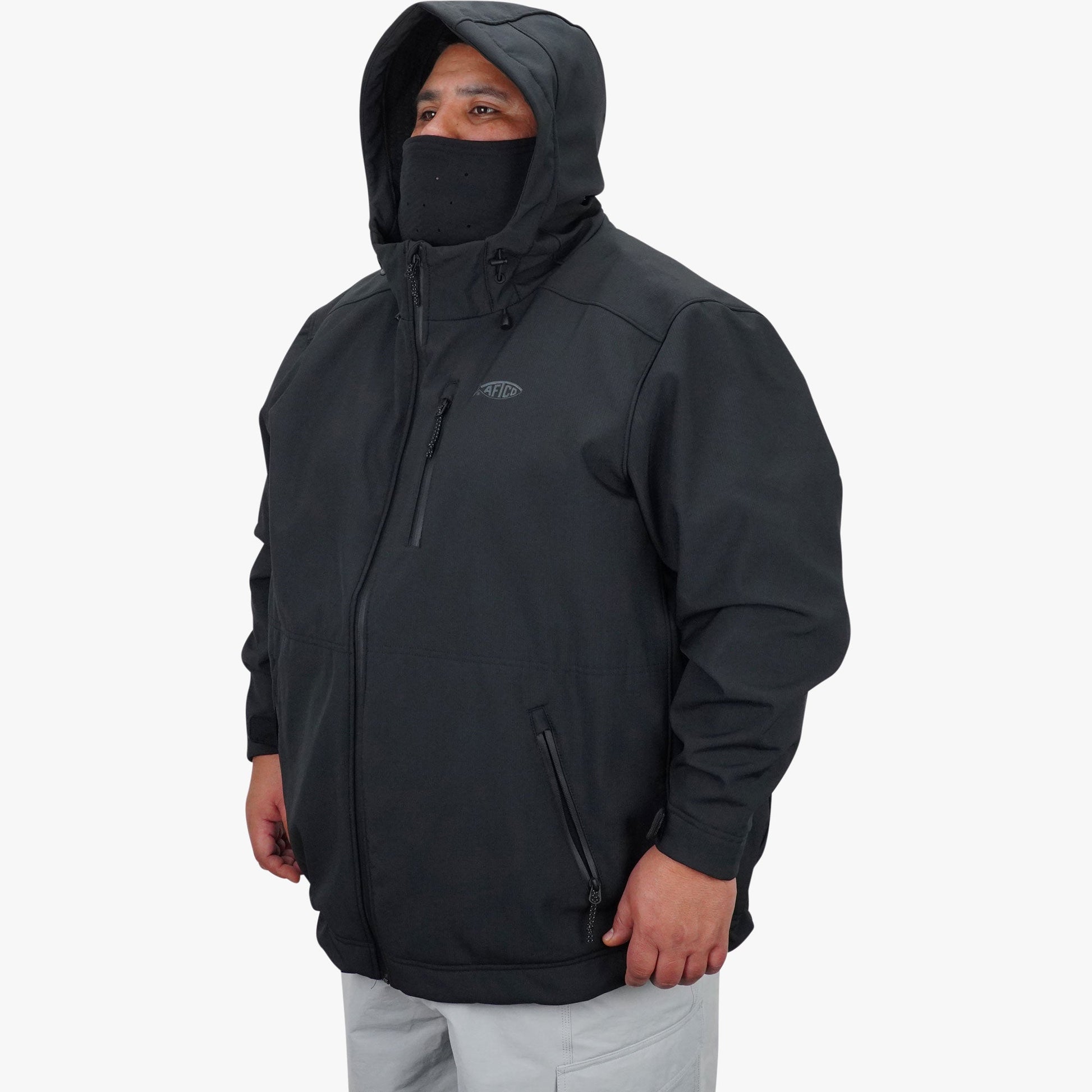 AFTCO Big Guy Reaper Windproof Jacket Black