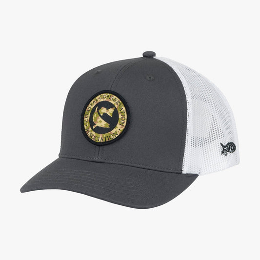 AFTCO CCA Camo Trucker Hat Charcoal