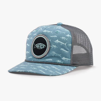 AFTCO Big 3 Fishing Trucker Hat Arctic