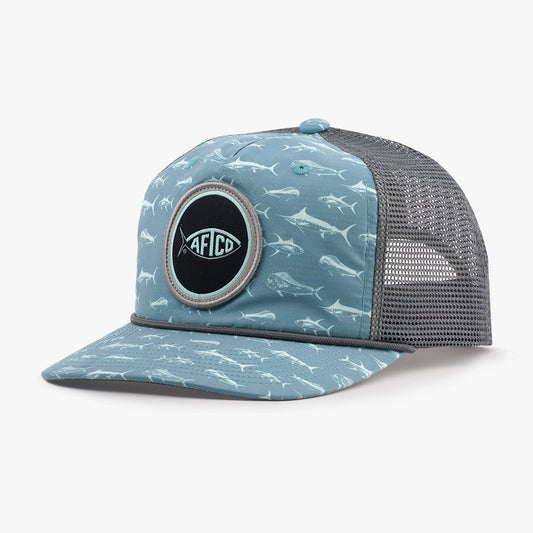 AFTCO Big 3 Fishing Trucker Hat Arctic