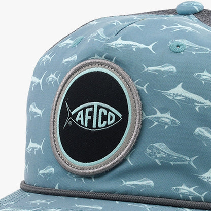 AFTCO Big 3 Fishing Trucker Hat Arctic
