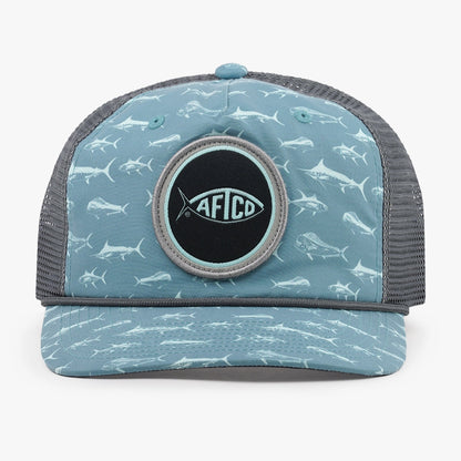 AFTCO Big 3 Fishing Trucker Hat Arctic