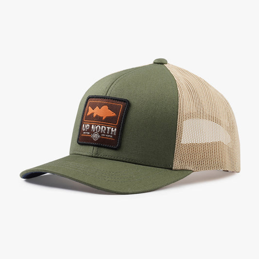 AFTCO Frontier Fishing Trucker Hat Olive