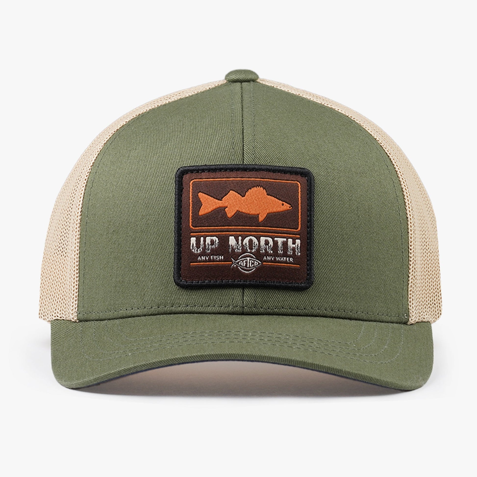 AFTCO Frontier Fishing Trucker Hat Olive