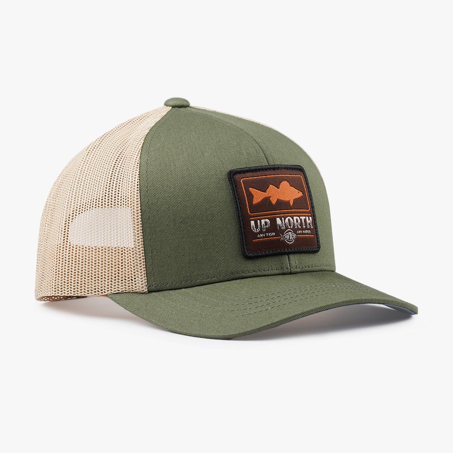 AFTCO Frontier Fishing Trucker Hat Olive