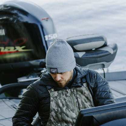 AFTCO Chevron Waffle Fishing Beanie Navy