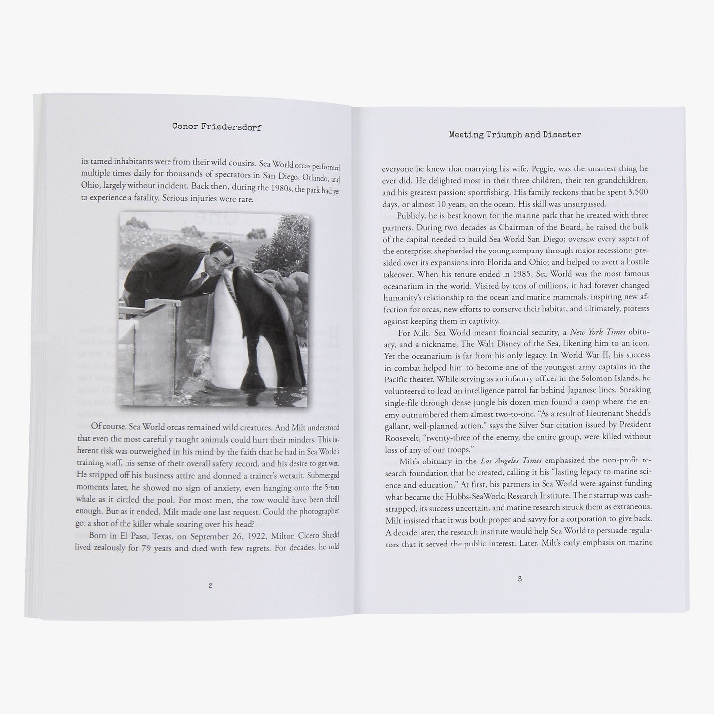 AFTCO Milt Shedd Book - Meeting Triumph and Disaster ASST