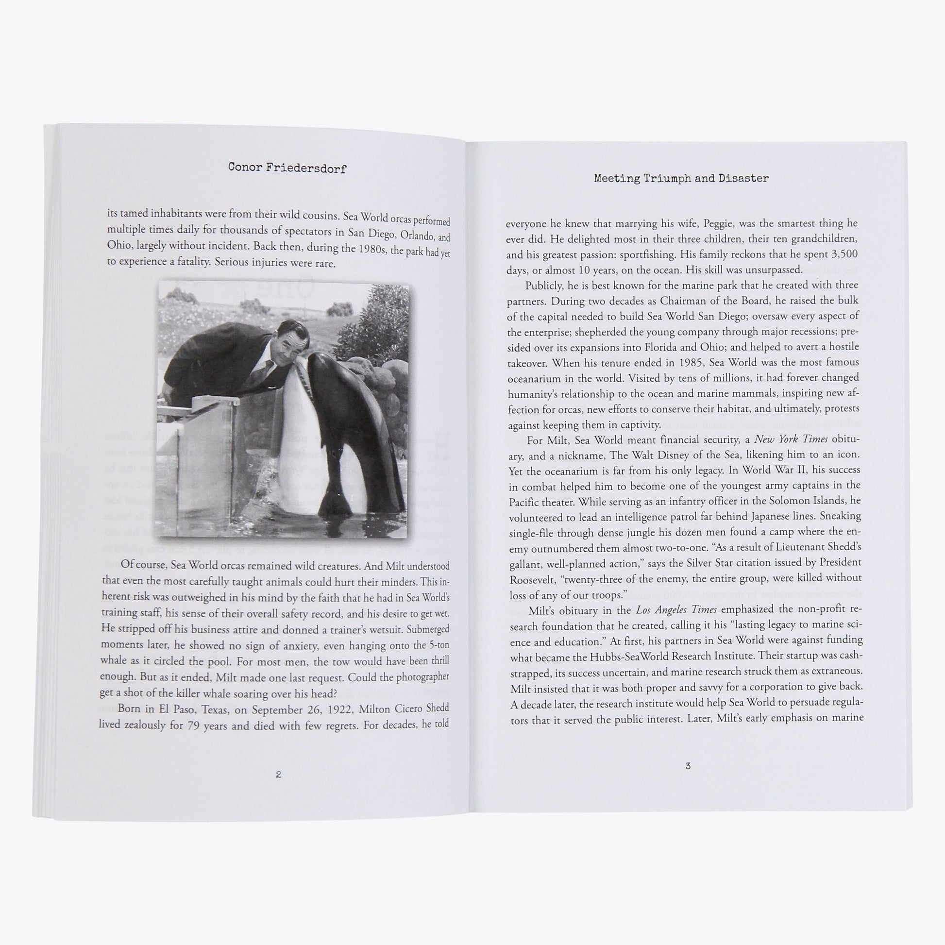 AFTCO Milt Shedd Book - Meeting Triumph and Disaster ASST