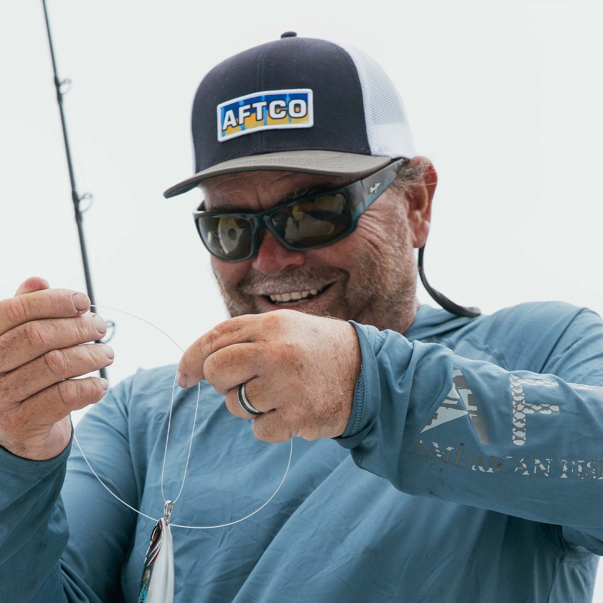 AFTCO Boss Fishing Trucker Hat Cathaway Spice