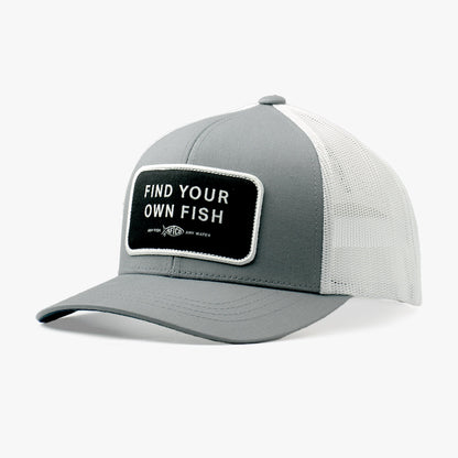 AFTCO Find Your Own Fish Trucker Hat Steel