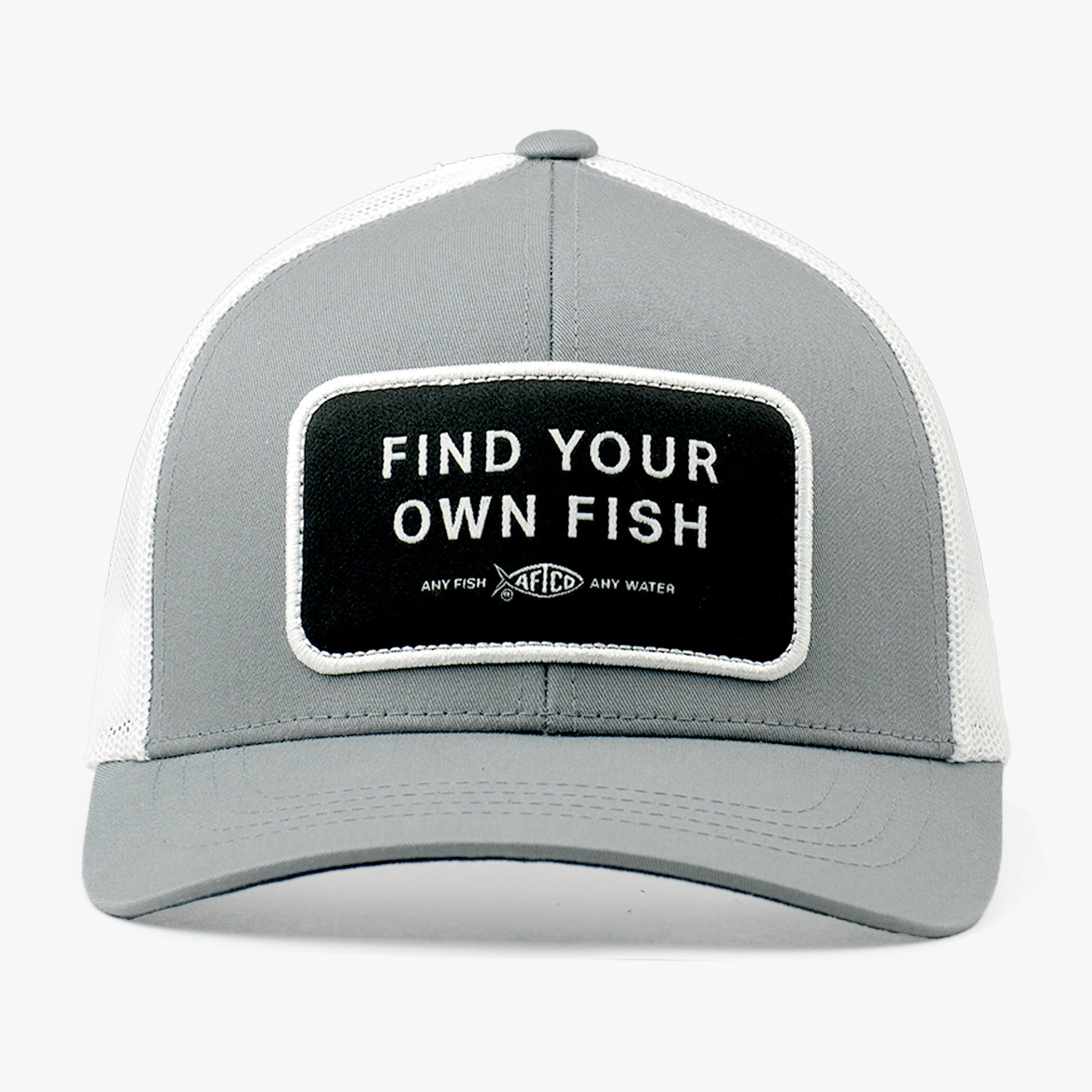 AFTCO Find Your Own Fish Trucker Hat Steel