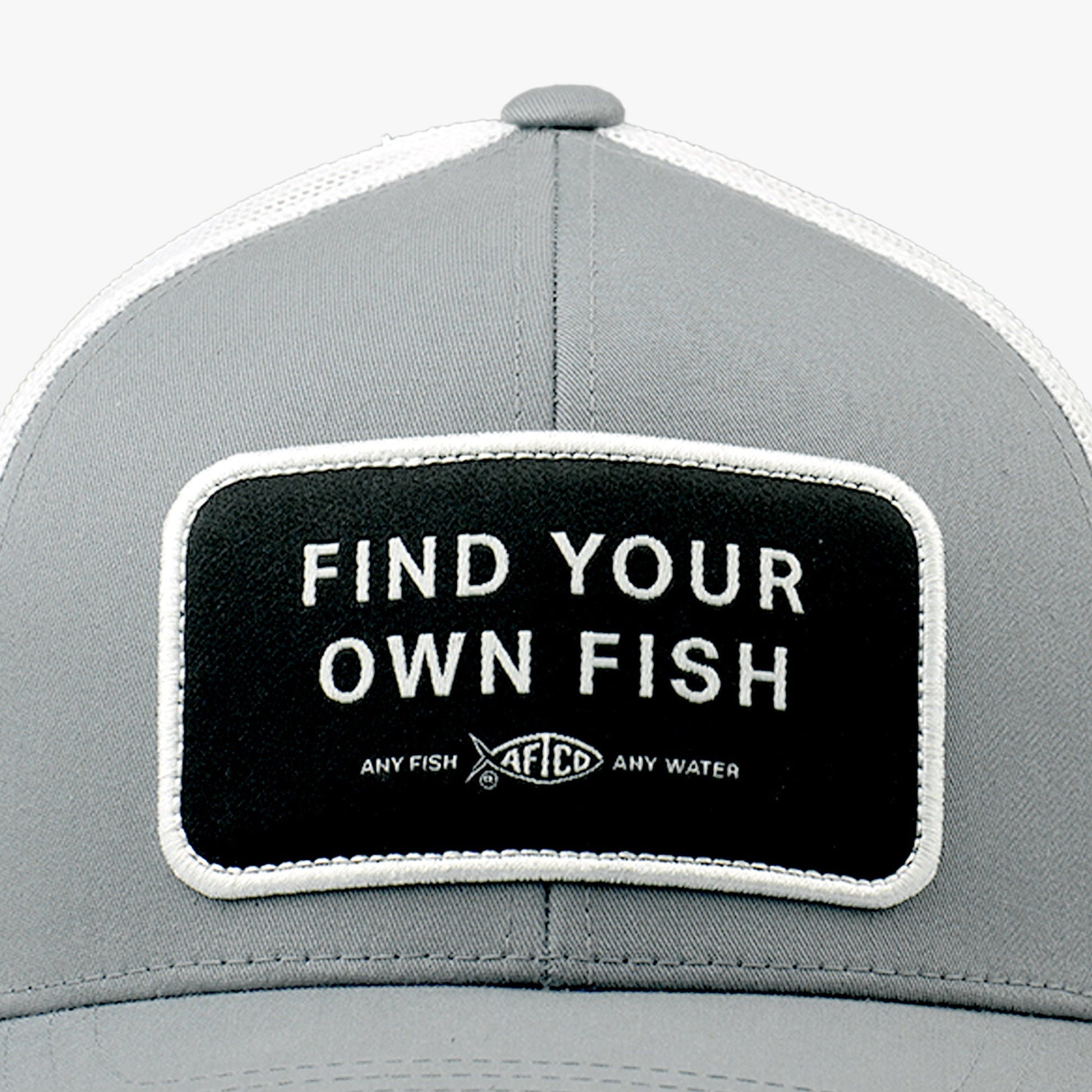 AFTCO Find Your Own Fish Trucker Hat Steel