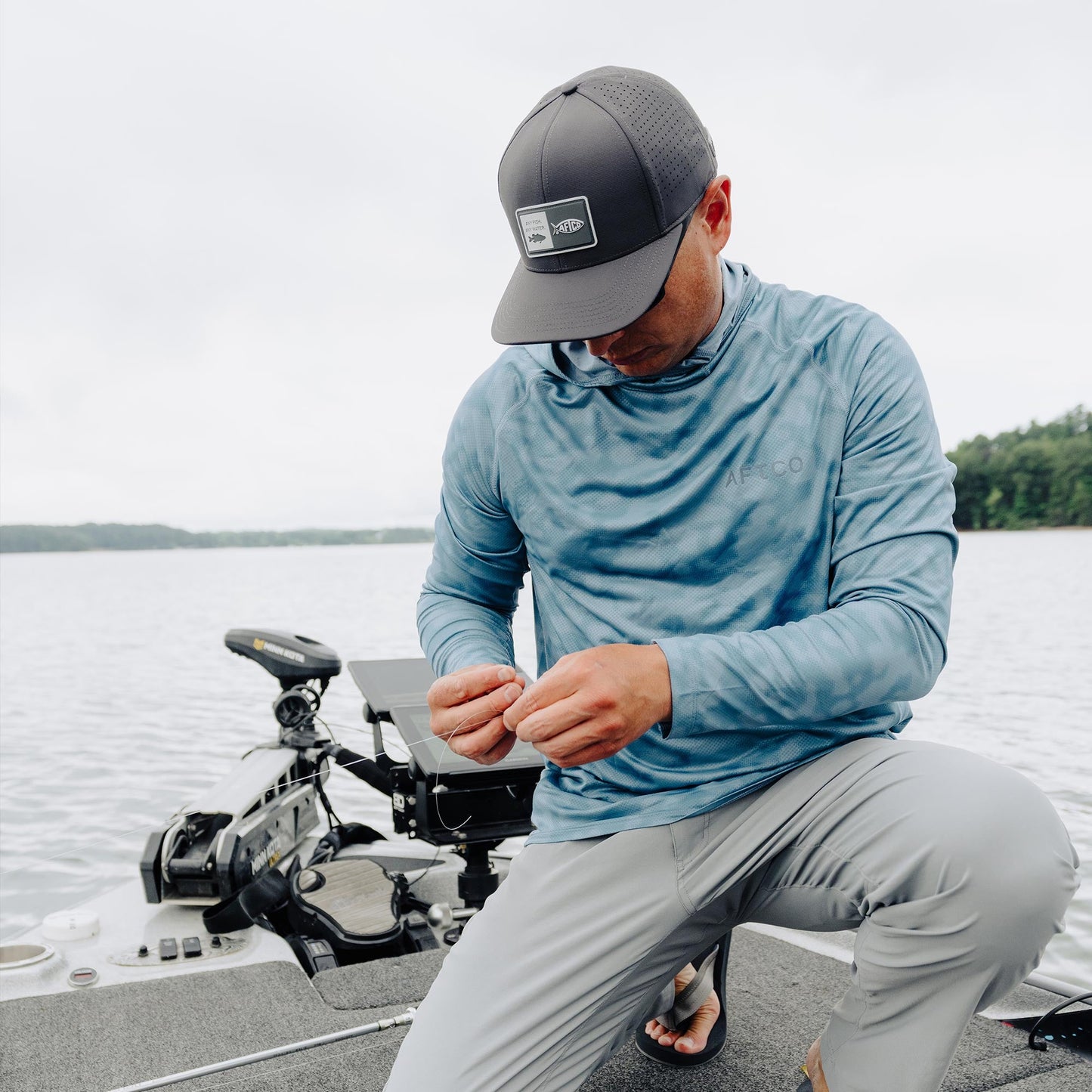 AFTCO Notorious Tech Fishing Hat Charcoal