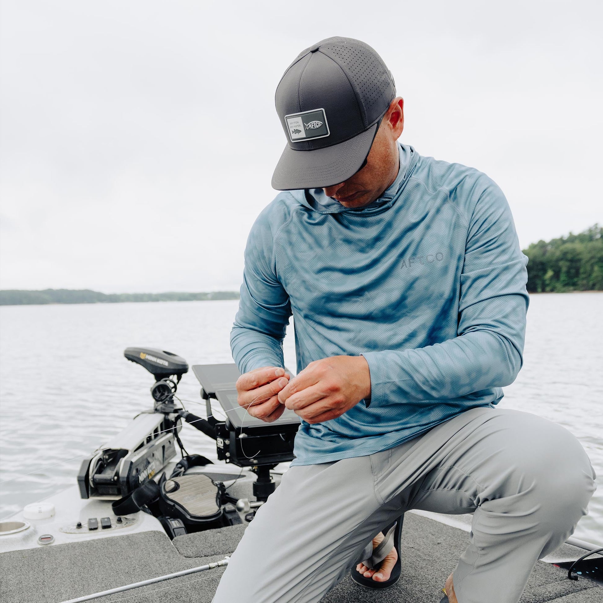 AFTCO Notorious Tech Fishing Hat Charcoal