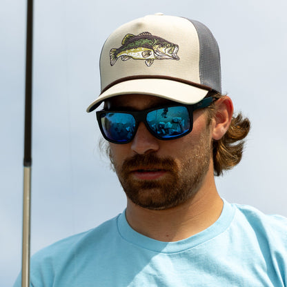 AFTCO Triad Fishing Trucker Hat Tan