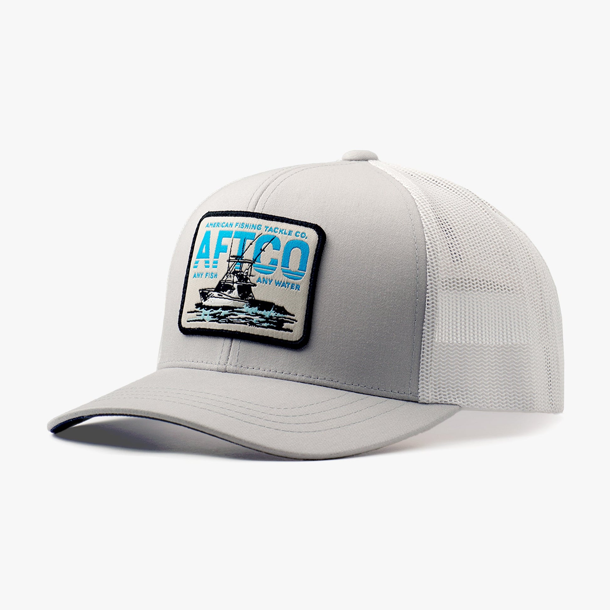 AFTCO Mixed Bag Fishing Trucker Hat Silver
