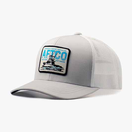 AFTCO Mixed Bag Fishing Trucker Hat Silver