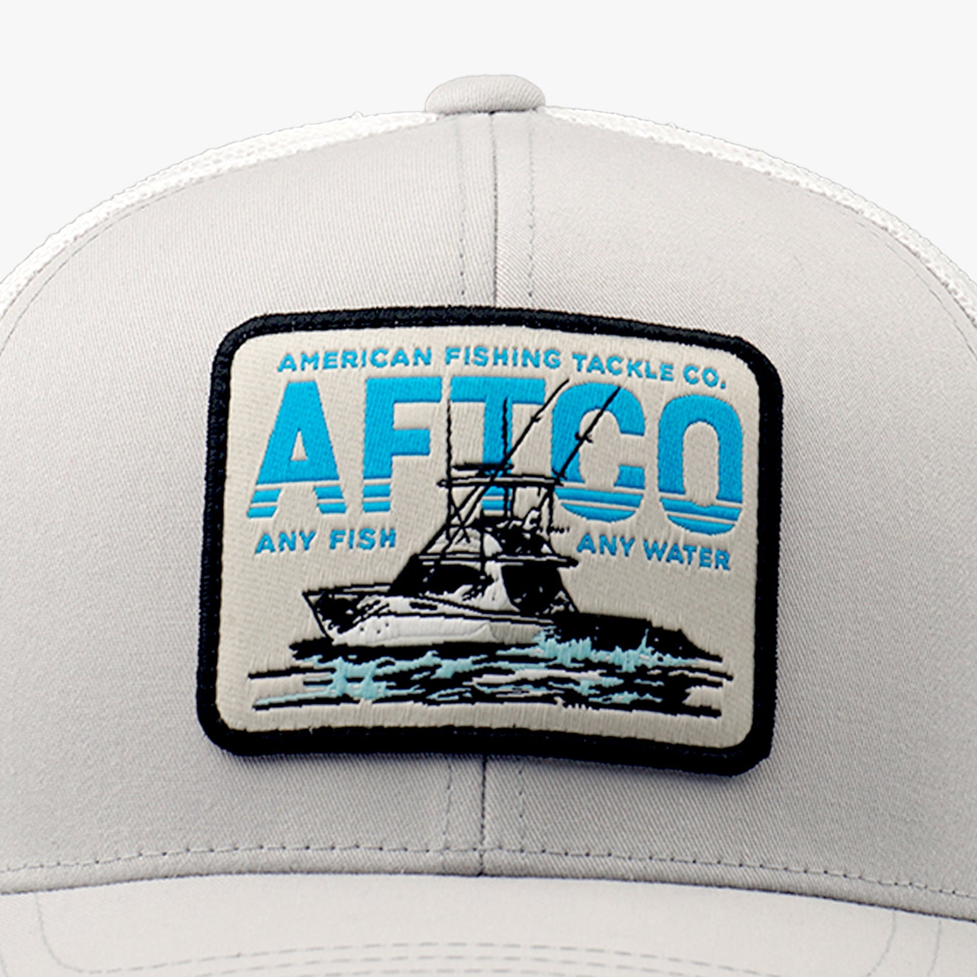 AFTCO Mixed Bag Fishing Trucker Hat Silver