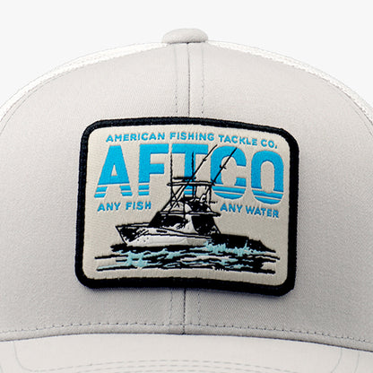 AFTCO Mixed Bag Fishing Trucker Hat Silver