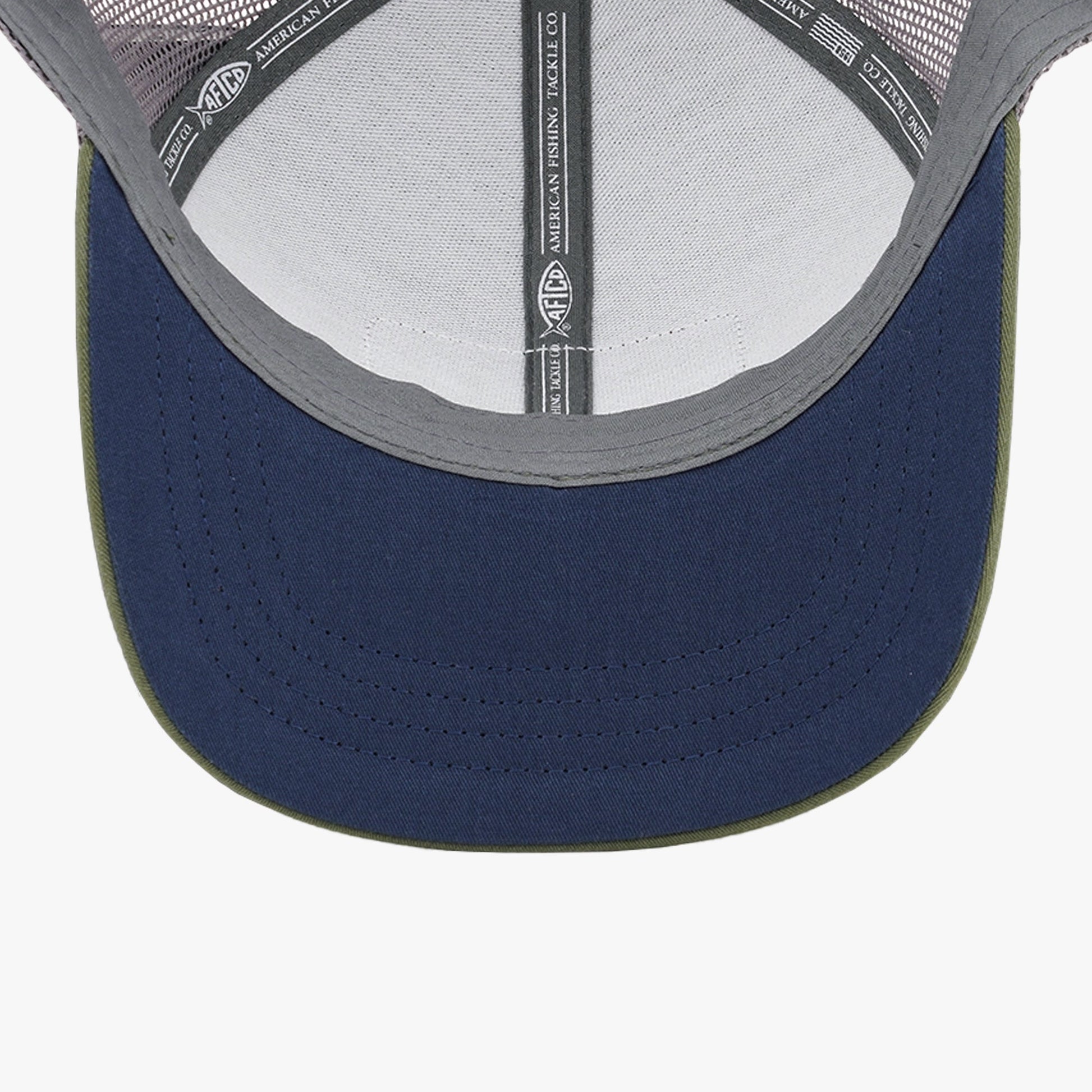 AFTCO Canton Fishing Trucker Hat Gray Heather