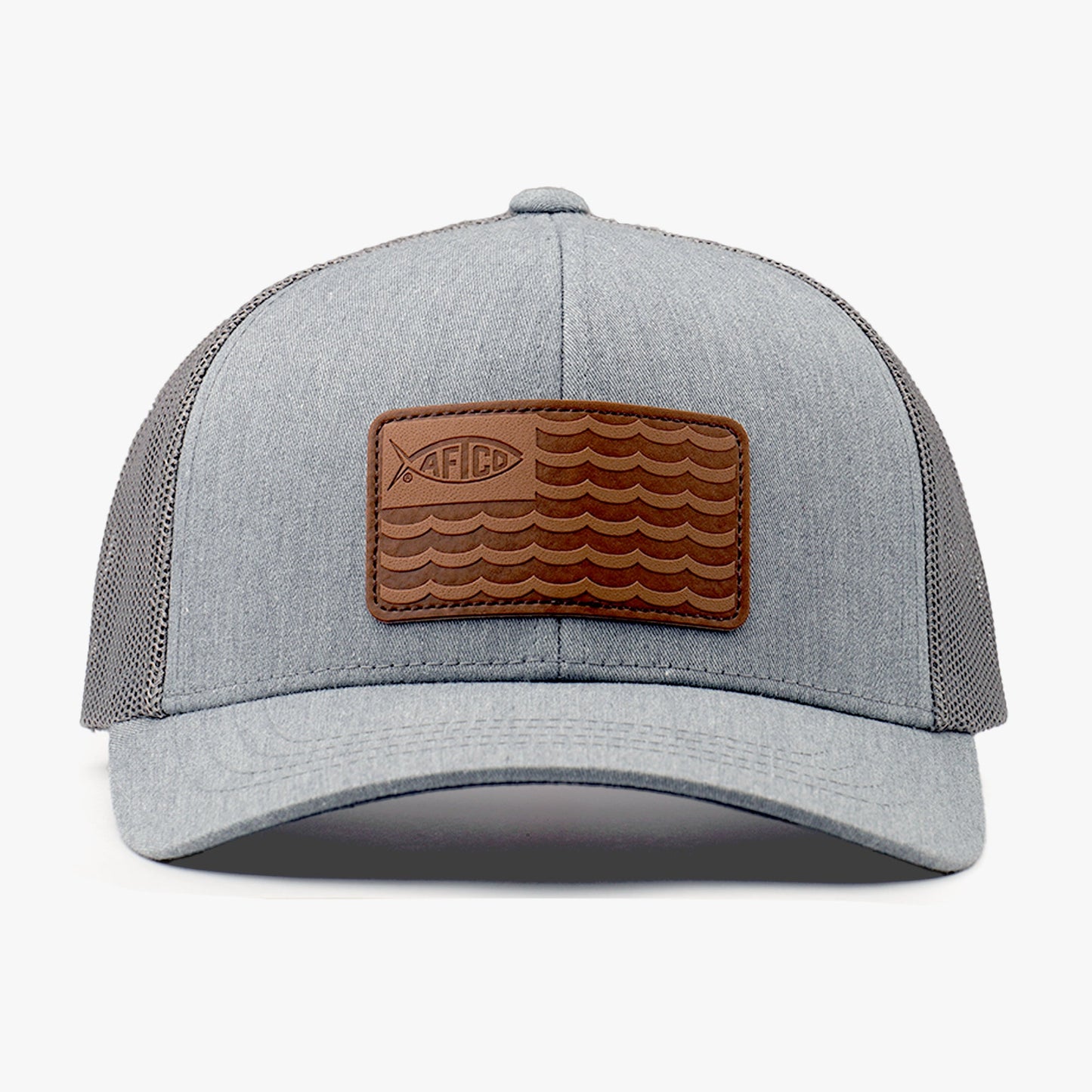 AFTCO Canton Fishing Trucker Hat Gray Heather