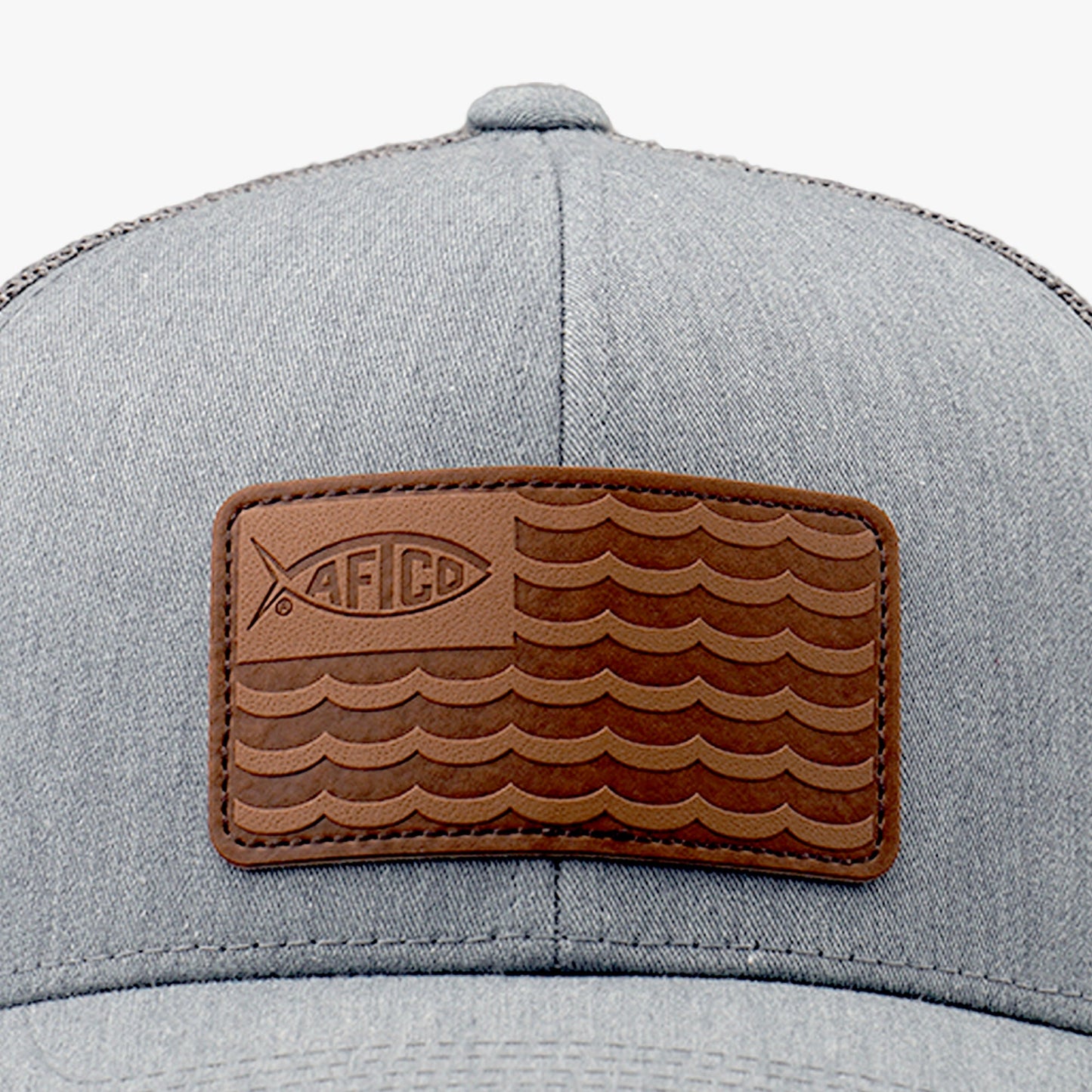AFTCO Canton Fishing Trucker Hat Gray Heather