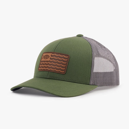 AFTCO Canton Fishing Trucker Hat Gray Heather