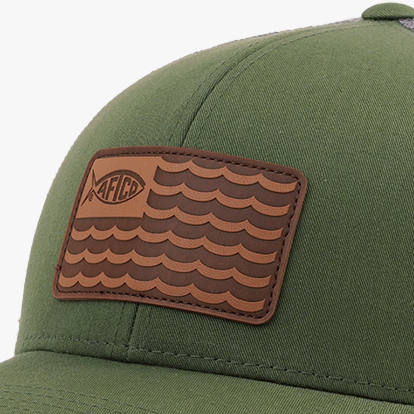 AFTCO Canton Fishing Trucker Hat Gray Heather