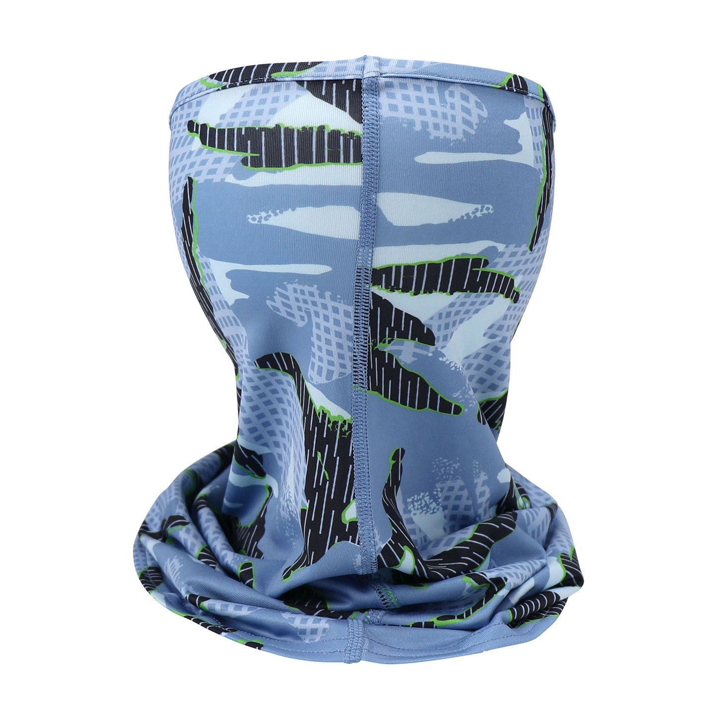 AFTCO Nukam Camo Face Mask For Fishing Green Camo