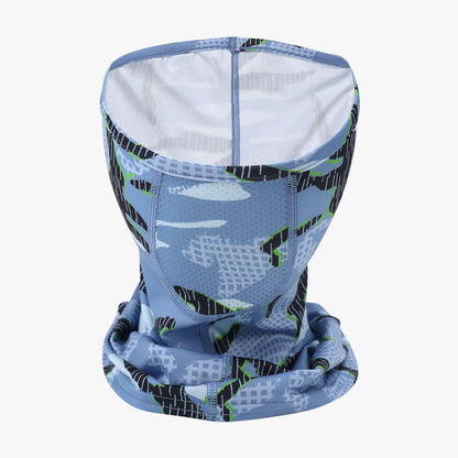 AFTCO Nukam Camo Face Mask For Fishing Green Camo